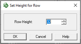 Illustration SI Editor's Table Menu - Row Height